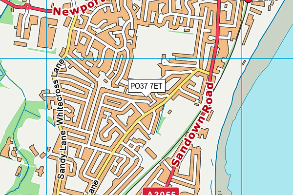PO37 7ET map - OS VectorMap District (Ordnance Survey) PO37 7ET map - OS VectorMap District (Ordnance Survey)