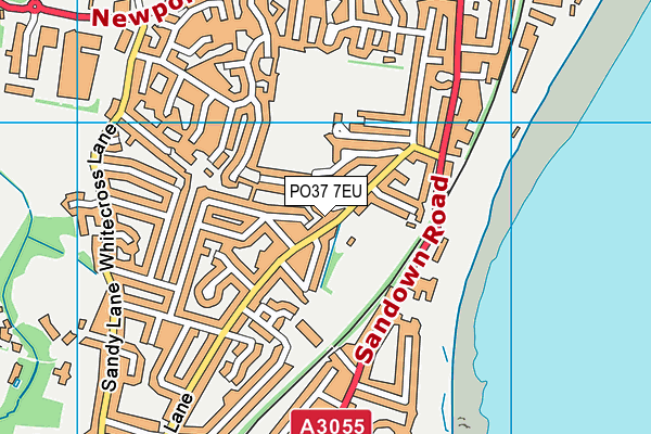 PO37 7EU map - OS VectorMap District (Ordnance Survey)
