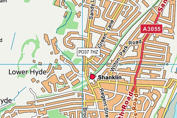 PO37 7HZ map - OS VectorMap District (Ordnance Survey)