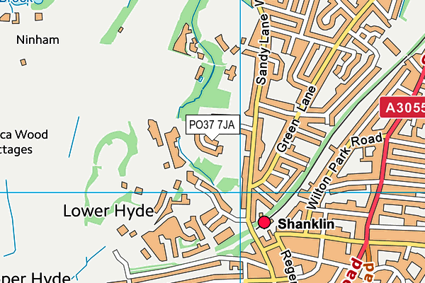 PO37 7JA map - OS VectorMap District (Ordnance Survey) PO37 7JA map - OS VectorMap District (Ordnance Survey)
