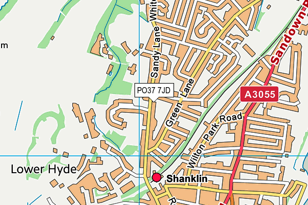 PO37 7JD map - OS VectorMap District (Ordnance Survey) PO37 7JD map - OS VectorMap District (Ordnance Survey)