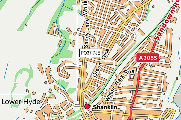 PO37 7JE map - OS VectorMap District (Ordnance Survey) PO37 7JE map - OS VectorMap District (Ordnance Survey)