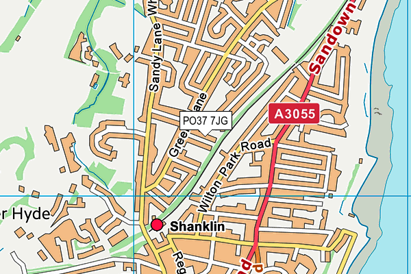 PO37 7JG map - OS VectorMap District (Ordnance Survey) PO37 7JG map - OS VectorMap District (Ordnance Survey)