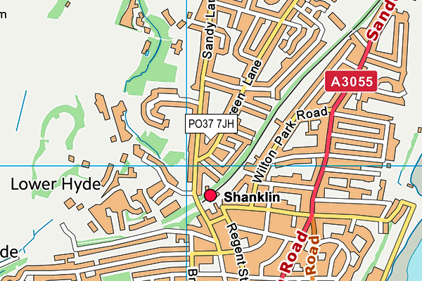 PO37 7JH map - OS VectorMap District (Ordnance Survey)