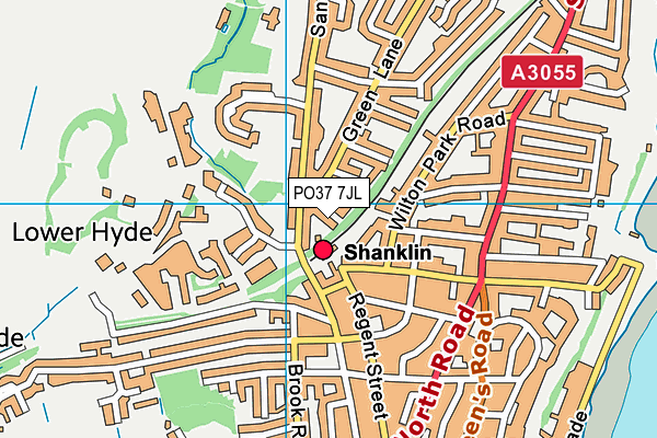 PO37 7JL map - OS VectorMap District (Ordnance Survey) PO37 7JL map - OS VectorMap District (Ordnance Survey)