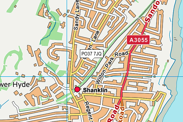 PO37 7JQ map - OS VectorMap District (Ordnance Survey) PO37 7JQ map - OS VectorMap District (Ordnance Survey)