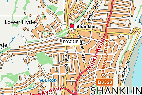 PO37 7JR map - OS VectorMap District (Ordnance Survey) PO37 7JR map - OS VectorMap District (Ordnance Survey)