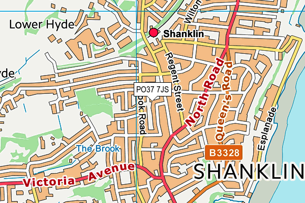 PO37 7JS map - OS VectorMap District (Ordnance Survey) PO37 7JS map - OS VectorMap District (Ordnance Survey)