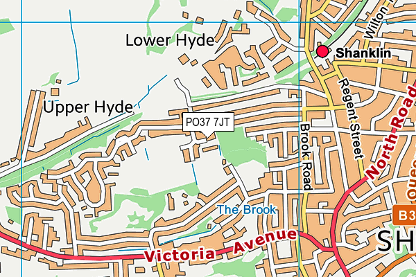 PO37 7JT map - OS VectorMap District (Ordnance Survey) PO37 7JT map - OS VectorMap District (Ordnance Survey)