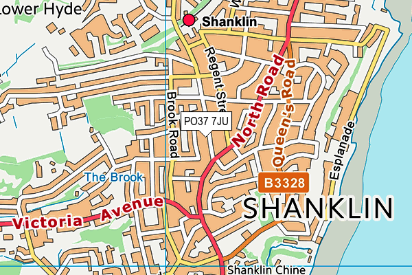 PO37 7JU map - OS VectorMap District (Ordnance Survey) PO37 7JU map - OS VectorMap District (Ordnance Survey)