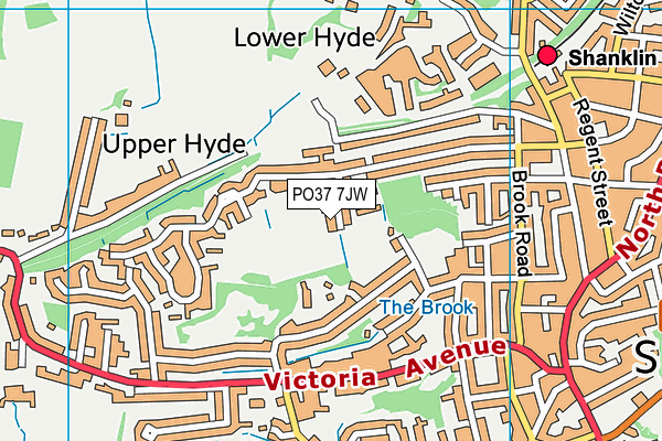 PO37 7JW map - OS VectorMap District (Ordnance Survey) PO37 7JW map - OS VectorMap District (Ordnance Survey)