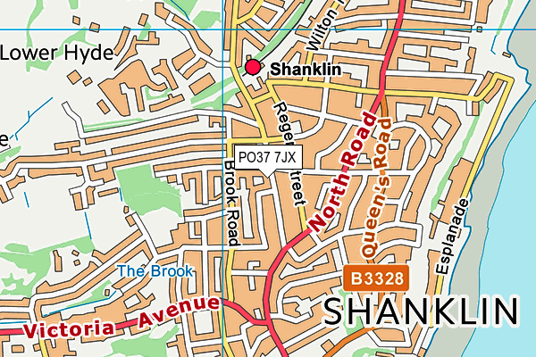 PO37 7JX map - OS VectorMap District (Ordnance Survey) PO37 7JX map - OS VectorMap District (Ordnance Survey)