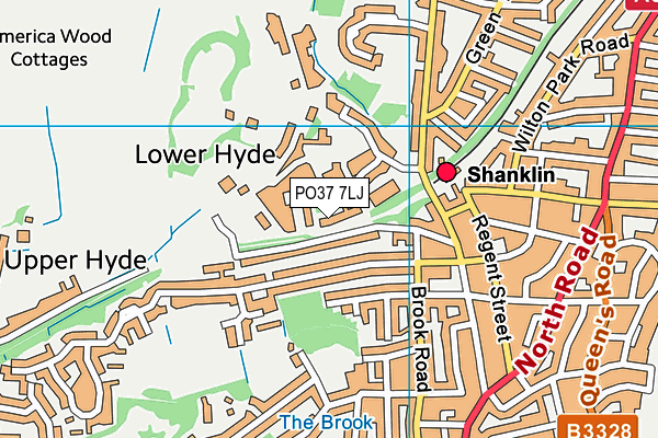 PO37 7LJ map - OS VectorMap District (Ordnance Survey)