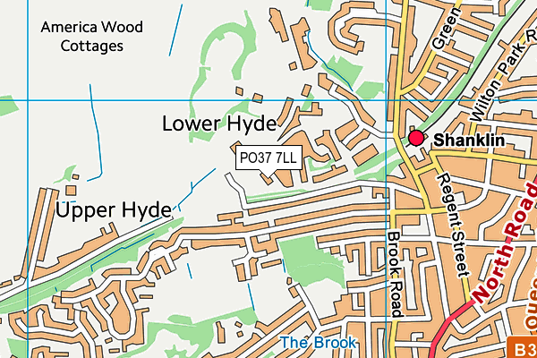 PO37 7LL map - OS VectorMap District (Ordnance Survey) PO37 7LL map - OS VectorMap District (Ordnance Survey)