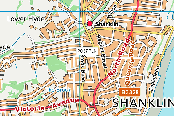 PO37 7LN map - OS VectorMap District (Ordnance Survey)
