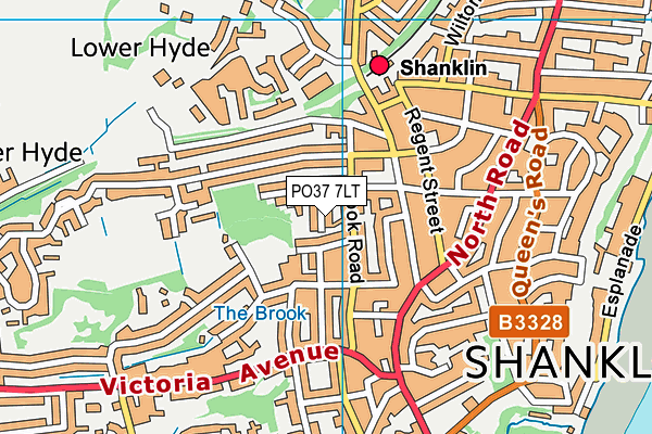 PO37 7LT map - OS VectorMap District (Ordnance Survey) PO37 7LT map - OS VectorMap District (Ordnance Survey)