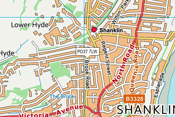 PO37 7LW map - OS VectorMap District (Ordnance Survey) PO37 7LW map - OS VectorMap District (Ordnance Survey)