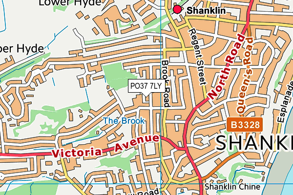 PO37 7LY map - OS VectorMap District (Ordnance Survey) PO37 7LY map - OS VectorMap District (Ordnance Survey)