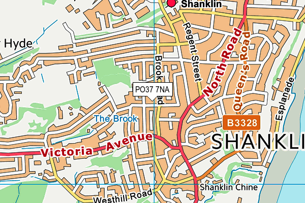 PO37 7NA map - OS VectorMap District (Ordnance Survey) PO37 7NA map - OS VectorMap District (Ordnance Survey)