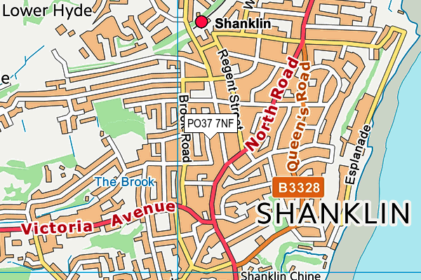 PO37 7NF map - OS VectorMap District (Ordnance Survey) PO37 7NF map - OS VectorMap District (Ordnance Survey)