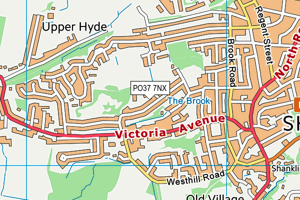 PO37 7NX map - OS VectorMap District (Ordnance Survey) PO37 7NX map - OS VectorMap District (Ordnance Survey)