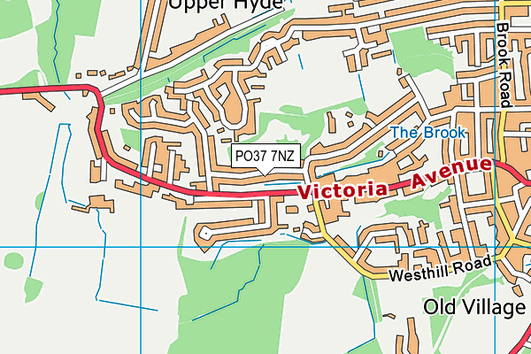 PO37 7NZ map - OS VectorMap District (Ordnance Survey) PO37 7NZ map - OS VectorMap District (Ordnance Survey)