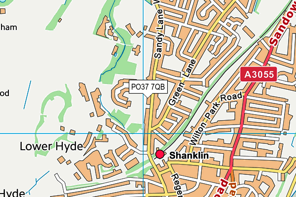PO37 7QB map - OS VectorMap District (Ordnance Survey) PO37 7QB map - OS VectorMap District (Ordnance Survey)