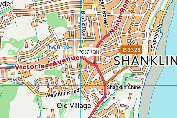 PO37 7QH map - OS VectorMap District (Ordnance Survey) PO37 7QH map - OS VectorMap District (Ordnance Survey)