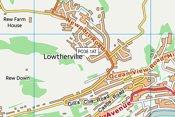 PO38 1AT map - OS VectorMap District (Ordnance Survey) PO38 1AT map - OS VectorMap District (Ordnance Survey)