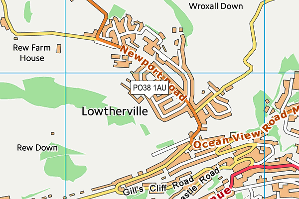 PO38 1AU map - OS VectorMap District (Ordnance Survey) PO38 1AU map - OS VectorMap District (Ordnance Survey)