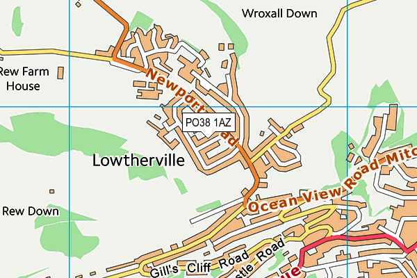PO38 1AZ map - OS VectorMap District (Ordnance Survey) PO38 1AZ map - OS VectorMap District (Ordnance Survey)