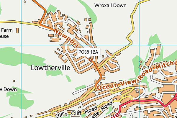 PO38 1BA map - OS VectorMap District (Ordnance Survey) PO38 1BA map - OS VectorMap District (Ordnance Survey)