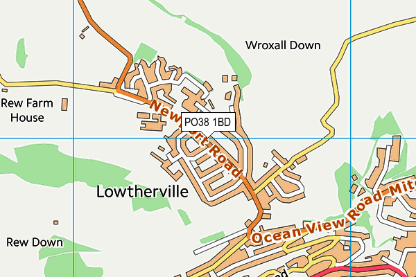 PO38 1BD map - OS VectorMap District (Ordnance Survey) PO38 1BD map - OS VectorMap District (Ordnance Survey)