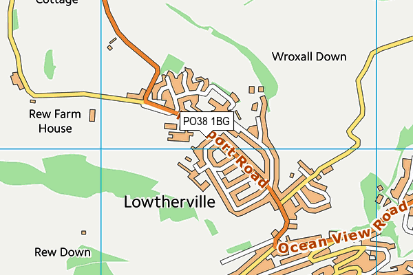 PO38 1BG map - OS VectorMap District (Ordnance Survey) PO38 1BG map - OS VectorMap District (Ordnance Survey)