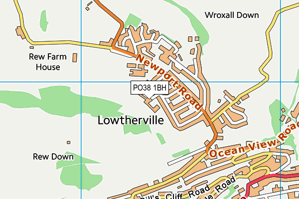 PO38 1BH map - OS VectorMap District (Ordnance Survey) PO38 1BH map - OS VectorMap District (Ordnance Survey)