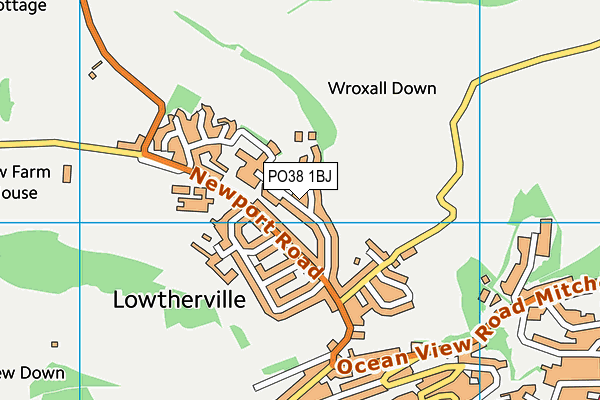PO38 1BJ map - OS VectorMap District (Ordnance Survey) PO38 1BJ map - OS VectorMap District (Ordnance Survey)