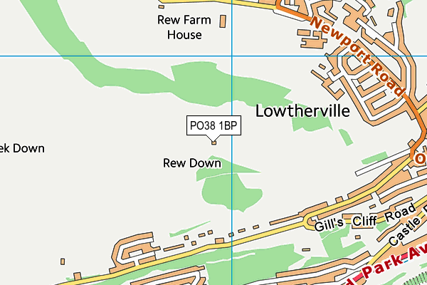 PO38 1BP map - OS VectorMap District (Ordnance Survey) PO38 1BP map - OS VectorMap District (Ordnance Survey)