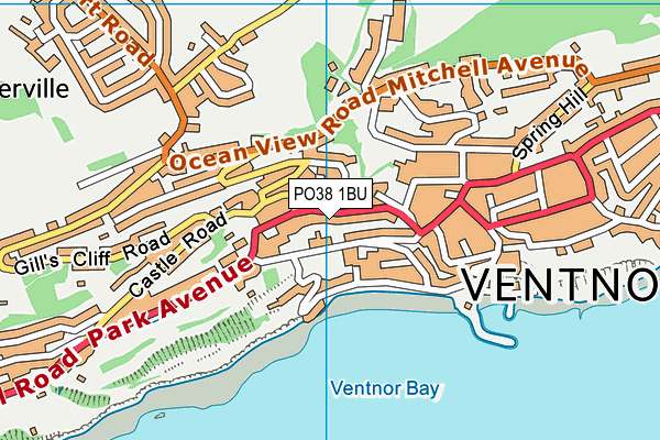 PO38 1BU map - OS VectorMap District (Ordnance Survey) PO38 1BU map - OS VectorMap District (Ordnance Survey)