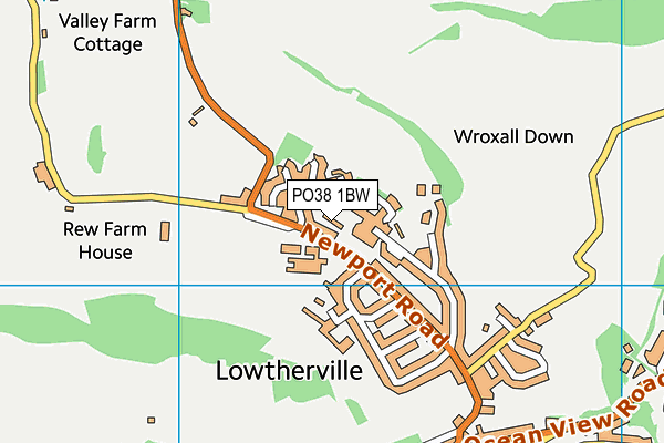 PO38 1BW map - OS VectorMap District (Ordnance Survey) PO38 1BW map - OS VectorMap District (Ordnance Survey)