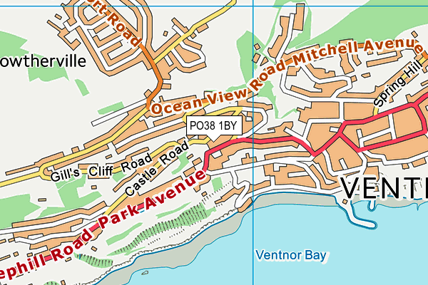 PO38 1BY map - OS VectorMap District (Ordnance Survey) PO38 1BY map - OS VectorMap District (Ordnance Survey)