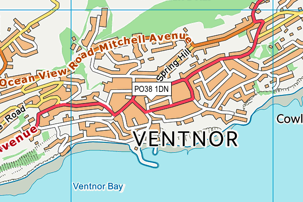 PO38 1DN map - OS VectorMap District (Ordnance Survey) PO38 1DN map - OS VectorMap District (Ordnance Survey)
