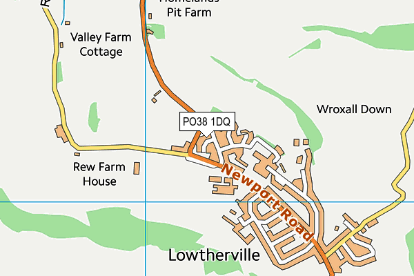 PO38 1DQ map - OS VectorMap District (Ordnance Survey) PO38 1DQ map - OS VectorMap District (Ordnance Survey)