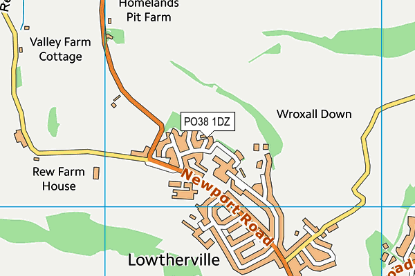 PO38 1DZ map - OS VectorMap District (Ordnance Survey) PO38 1DZ map - OS VectorMap District (Ordnance Survey)