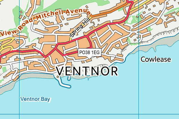 PO38 1EG map - OS VectorMap District (Ordnance Survey) PO38 1EG map - OS VectorMap District (Ordnance Survey)
