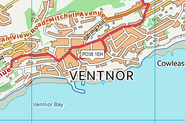 PO38 1EH map - OS VectorMap District (Ordnance Survey) PO38 1EH map - OS VectorMap District (Ordnance Survey)