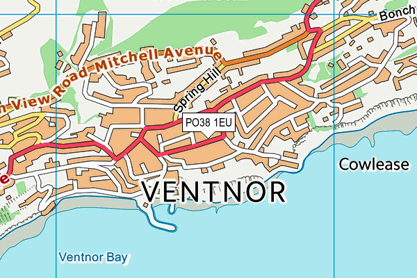 PO38 1EU map - OS VectorMap District (Ordnance Survey) PO38 1EU map - OS VectorMap District (Ordnance Survey)