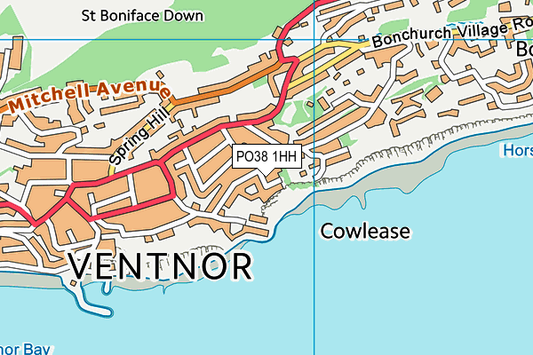 PO38 1HH map - OS VectorMap District (Ordnance Survey) PO38 1HH map - OS VectorMap District (Ordnance Survey)