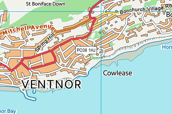 PO38 1HJ map - OS VectorMap District (Ordnance Survey) PO38 1HJ map - OS VectorMap District (Ordnance Survey)
