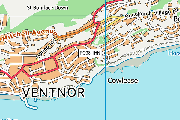 PO38 1HN map - OS VectorMap District (Ordnance Survey) PO38 1HN map - OS VectorMap District (Ordnance Survey)