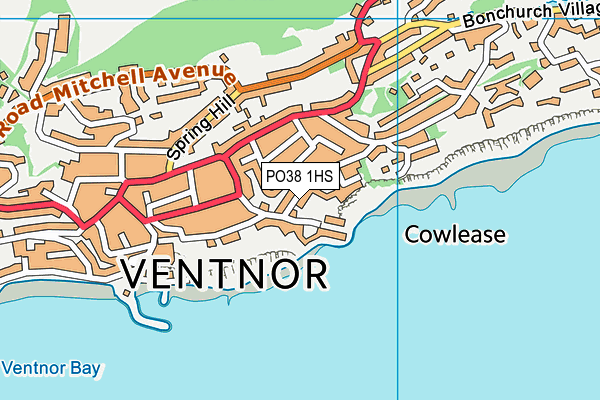 PO38 1HS map - OS VectorMap District (Ordnance Survey) PO38 1HS map - OS VectorMap District (Ordnance Survey)